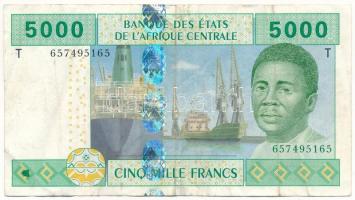 Közép-afrikai Államok / Kongói Köztársaság 2002. 5000Fr T:F Central African States / Republic of Congo 2002. 5000 Francs C:F Krause 209T