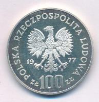 Lengyelország 1977. 100Zl Ag "Wladyslaw Reymont" kapszulában T:UNC (eredetileg PP) Poland 1977. 100 Zlotych Ag "Wladyslaw Reymont" in capsule C:UNC (originally PP) Krause Y#89