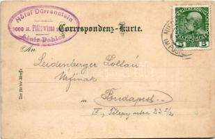 1913 Pustertal, Pusteria (Südtirol); Hotel Dürrenstein m. d. hohen Geisel (Gaisl) n. d. Aquarell n. ...