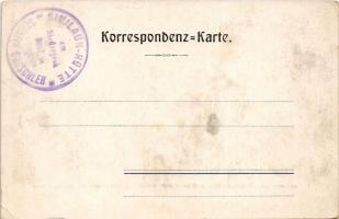 Niederjoch, Giogo Basso (Südtirol); Similaunhütte a. Niederjoch n. d. Aquarell v. F. A. C. M. Reisch...