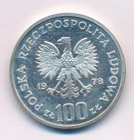 Lengyelország 1978. 100Zl Ag "Janusz Korczak születésének 100. évfordulója" kapszulában T:UNC (eredetileg PP) Poland 1978. 100 Zlotych Ag "100th Anniversary - Birth of Janusz Korczak" in capsule C:UNC (originally PP) Krause Y#94