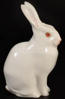 Herendi óherendi nyúl figura. Jelzett, hibátlan, m: 13 cm