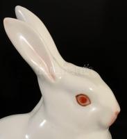 Herendi óherendi nyúl figura. Jelzett, hibátlan, m: 13 cm