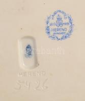 Herendi gyermekét szoptató anya. Jelzett, kézzel festett, hibátlan, m: 18,5 cm