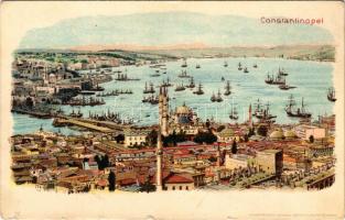 Constantinople, Istanbul; general view. Kunstanstalt Kosmos litho (tiny tears)
