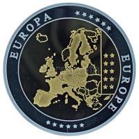 2002-2010 k. "Emlékérem az euróövezet országainak közös valutájáról - San Marino" aranyozo...