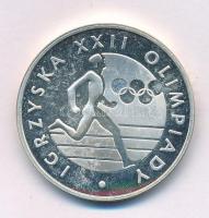 Lengyelország 1980. 100Zl Ag "Az 1980-as Olimpiai Játékok" kapszulában T:UNC (eredetileg P...