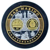 2002-2010 k. "Emlékérem az euróövezet országainak közös valutájáról - San Marino" aranyozo...