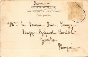 Candia, Heraklion, Herakleion; Port, Partie occidentale. Nicolaus Alikiotti / Báró Sennyey Irma leve...