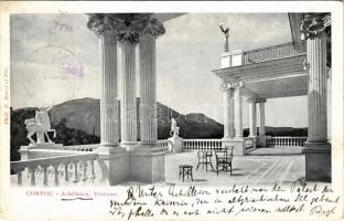 Corfu, Corfou; Achilleion Terrasse / terrace (EK)