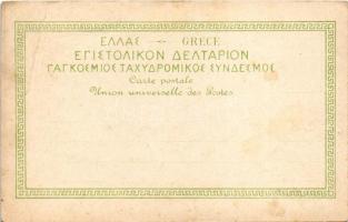 Corfu, Corfou; Panorama / Flotte anglaise / port, ships. Phot. B. Borri et Fils (creases)