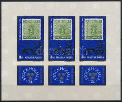 1974 STOCKHOLMIA vágott kisív (4.500)