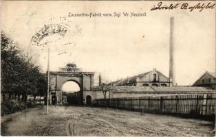 Wiener Neustadt, Bécsújhely; Locomotive-Fabrik vorm. Sigl / locomotive factory (r)