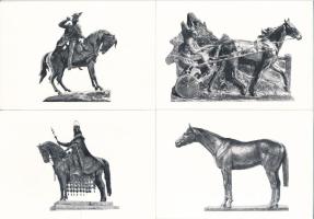 SZOBROK - 18 db MODERN képeslap / STATUES - 18 modern postcards