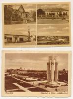 30 db MODERN fekete-fehér magyar város képeslap / 30 modern black and white Hungarian town postcards