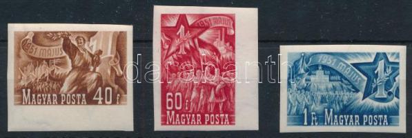 1951 Május 1. vágott sor (9.000)