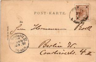 1898 Frein an der Mürz (Mürzsteg, Steiermark); Votiv-Tafel zum Todten Weib, Wasserfall zum Todten We...