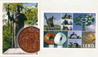10 db MODERN képeslap: Lebó Ferenc művei / 10 modern postcards: Ferenc Lebó's works