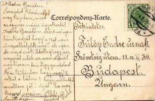 1908 Wien, Vienna, Bécs; Franzensplatz mit Wacheablösung / square, K.u.K. military, changing of the ...