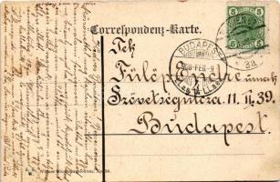 1908 Wien, Vienna, Bécs; Votivkirche / church. A. S. W. Wiener Blumenansichten No. 36. Montage with ...