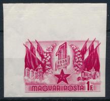 1955 Május 1. VI. vágott ívsarki bélyeg (6.000)