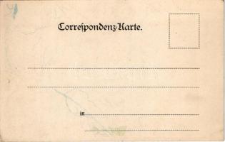 Wien, Vienna, Bécs; map, litho with coat of arms (EK)