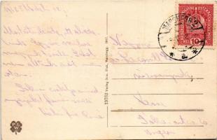 1918 Marchegg, Fabrik, Schloss, Gasthaus zum grünen Baum, Bahnhof, Kolonie, Bahnstrasse, Sam. Pisk&#...