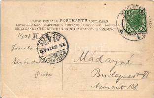 1906 Klosterneuburg, monastery, wine barrel (small tear)