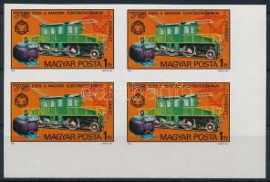 1975 75 éves a Magyar Elektrotechnikai Egyesület vágott ívsarki négyestömb (10.000)