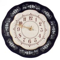 Zsolnay Pompadour falióra. Porcelán, kézzel festett, jelzett, hibátlan d: 25,5 cm