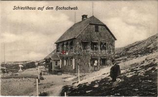 Hochschwab (Steiermark), Schiestlhaus auf dem Hochschwab / mountain rest house. Photogr. Aufnahme vo...