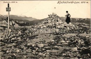 Hochschwab (Steiermark), Hochschwab-Gipfel, Dachstein / mountain peak