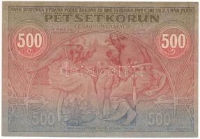 Csehszlovákia 1919. 500K "021 240705" T:XF Czechoslovakia 1919. 500 Korun "021 240705" C:XF Krause P#12x