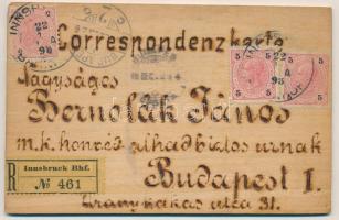 1898 Innsbruck (Tirol), Gold. Dachl / thick wooden postcard, engraving. Art Nouveau, floral with coa...