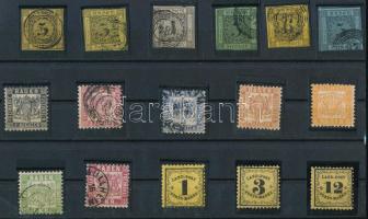 Német államok Baden 16 db bélyeg