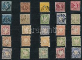 Német államok Bayern 25 db bélyeg