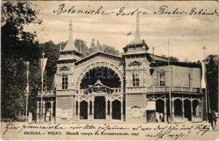 1912 Vilnius, Wilna, Wilno; Botanische Garten, Theater / botanical garden, theatre. Edition artistiq...