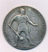 1933. "Budapesti (Budai) Torna Egylet 1869 - Botond / BBTE 1933" ezüstözött bronz sport dí...