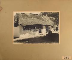1939 Tarjánné Dvihally Anna (1907-1982): "Régi zalai ház", fotó kartonon, "B. S. E. F...