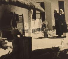 1939 Tarjánné Dvihally Anna (1907-1982): "Régi zalai ház", fotó kartonon, "B. S. E. F...