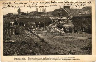 Przemysl, Ein zerschossenes und erstürmtes Aussenfort / Zniszczony przez artylerye i zdobyty fort / ...