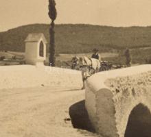 1939 Tarjánné Dvihally Anna (1907-1982): "Hegyesdi híd", fotó kartonon, "B. S. E. Fot...