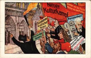 Neue Kulturkampf, Das Zentrum ist eine wahre Volkspartei! / WWI German Anti-Entente powers mocking p...
