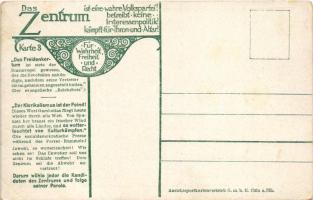 Neue Kulturkampf, Das Zentrum ist eine wahre Volkspartei! / WWI German Anti-Entente powers mocking p...