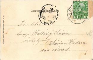 1903 Melk an der Donau, Stift / monastery. Heinrich Aigner Art Nouveau, litho frame (EK)