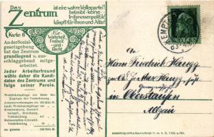 Deutsche Sozialversicherung / WWI German Anti-Entente powers mocking propaganda art postcard