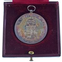 1900 k. "A kalocsai Szent István Jezsuita Gimnázium emlékérme" kétoldalas, peremén jelzett...