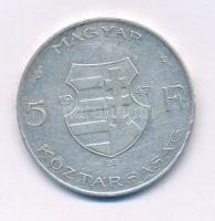 1947. 5Ft Ag "Kossuth" T:VF,F Adamo F8.1