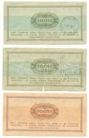 Lengyelország 1969. 0,01$ (1c) (2x) + 0,05$ (5c) "Bon Towarowy" T:F-VG
Poland 1969. 0,01 ...