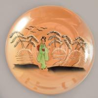 2 darab japán vékonyporcelán csésze alátéttel, d: 13 cm